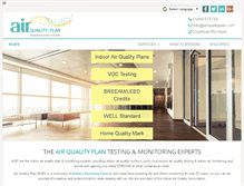 Tablet Screenshot of airqualityplan.com